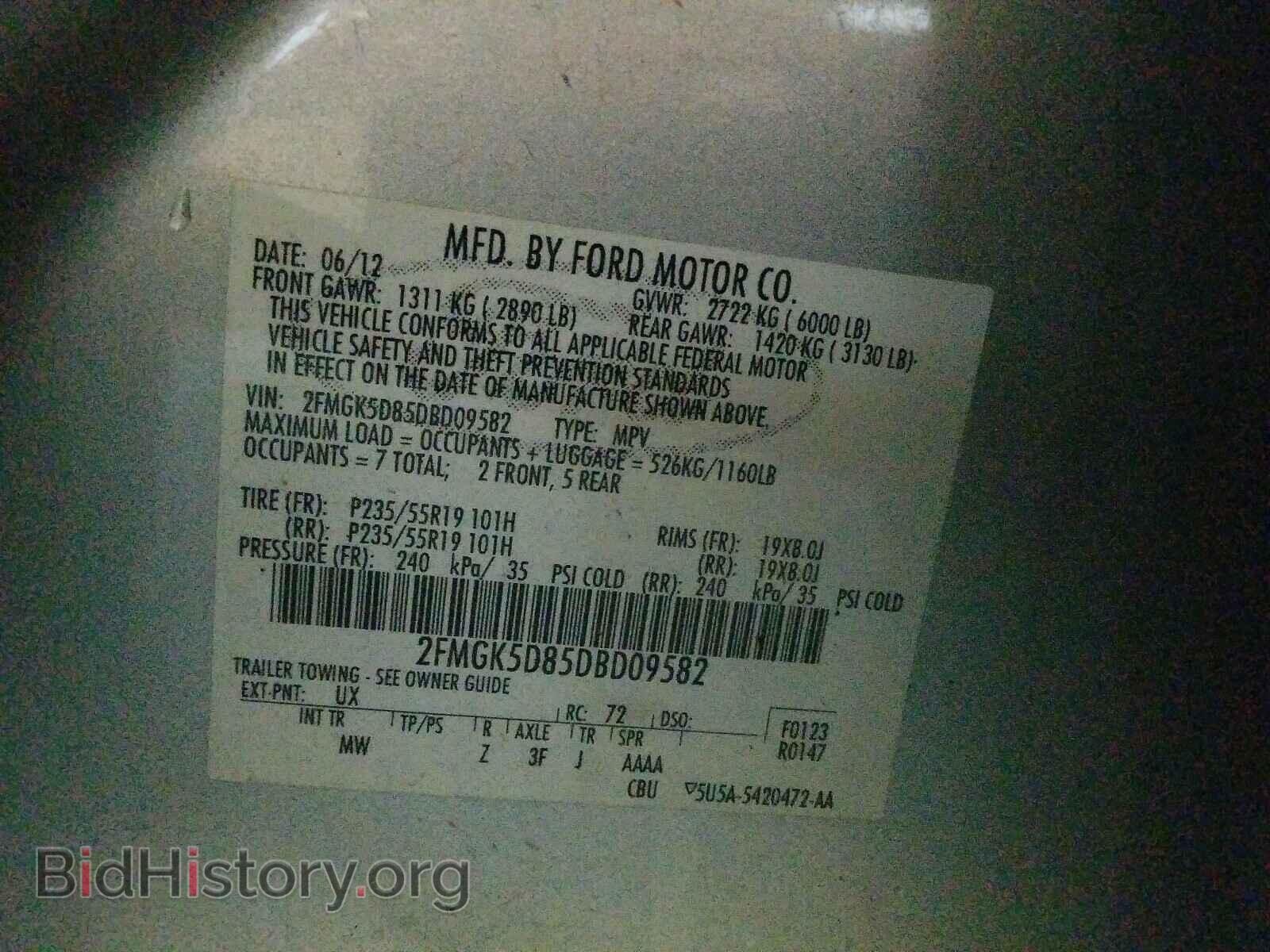 2013 FORD FLEX - VIN: 2FMGK5D85DBD09582 - Photo 10