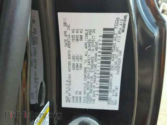 2012 MITSUBISHI ECLIPSE - VIN: 4A37L2EF1CE002973 - Фото 10