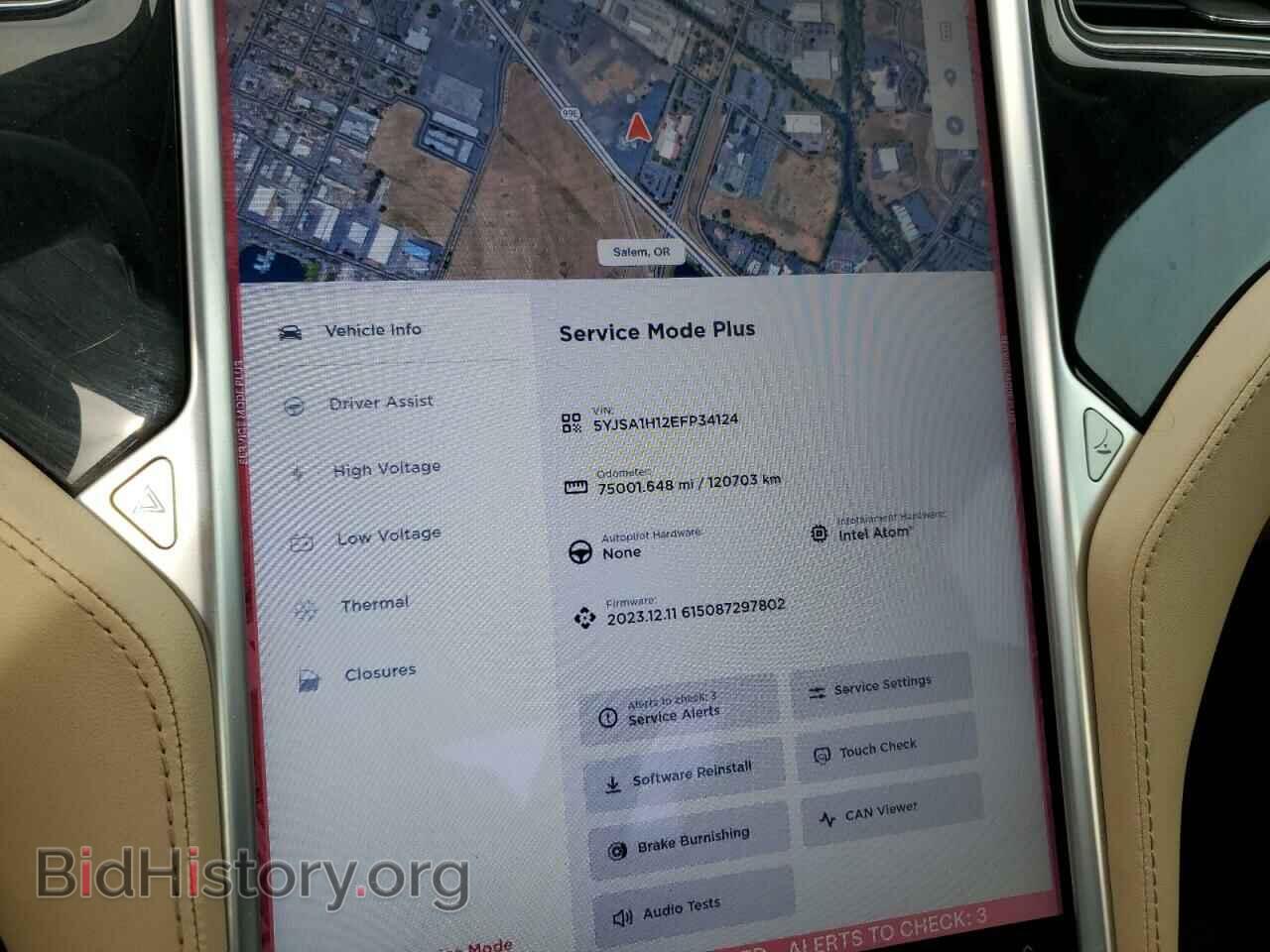 2014 TESLA MODEL S - VIN: 5YJSA1H12EFP34124 - Photo 9