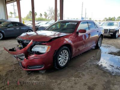 2012 Chrysler 300, бордовый — VIN 2C3CCAAG8CH246014, Copart