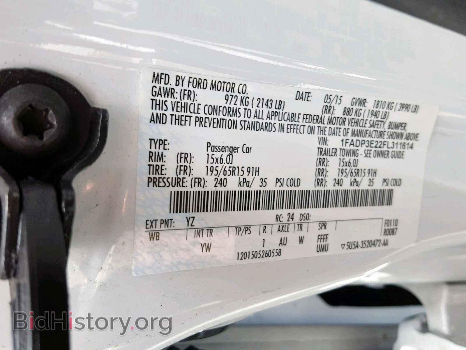 2015 FORD FOCUS - VIN: 1FADP3E22FL311614 - Photo 10