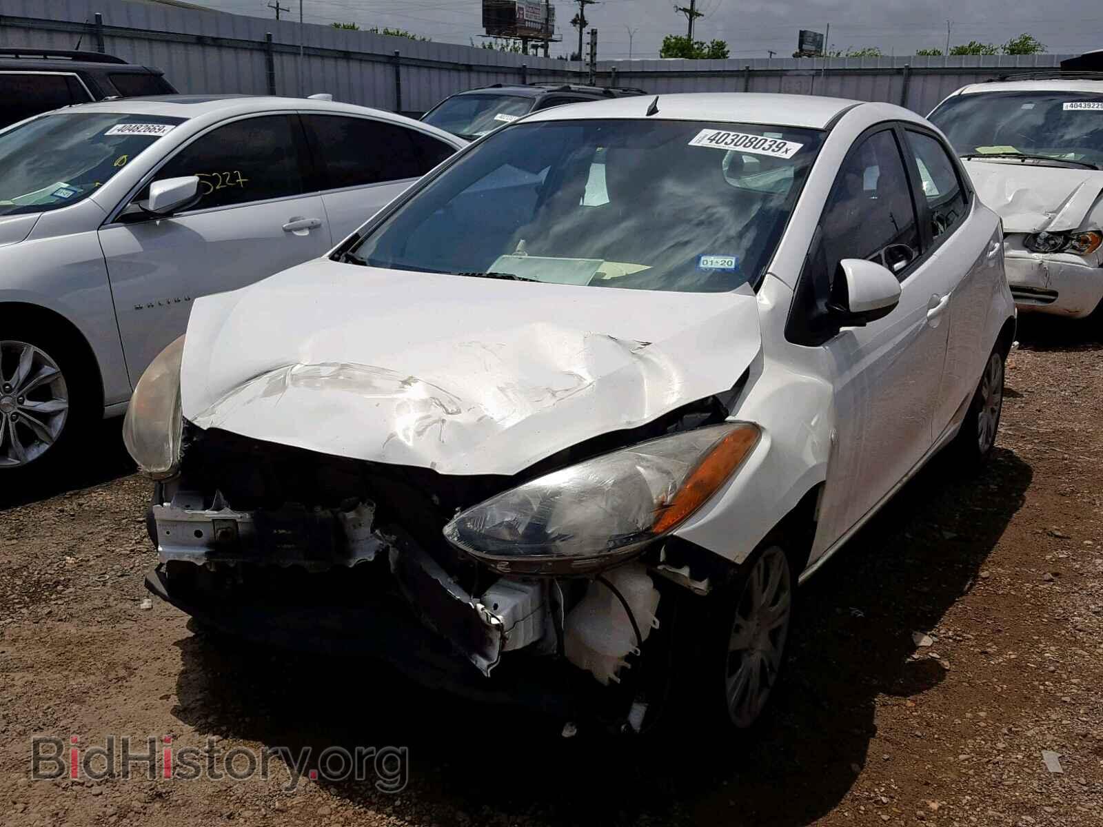 2012 MAZDA 2 - VIN: JM1DE1KY3C0144383 - Фото 2