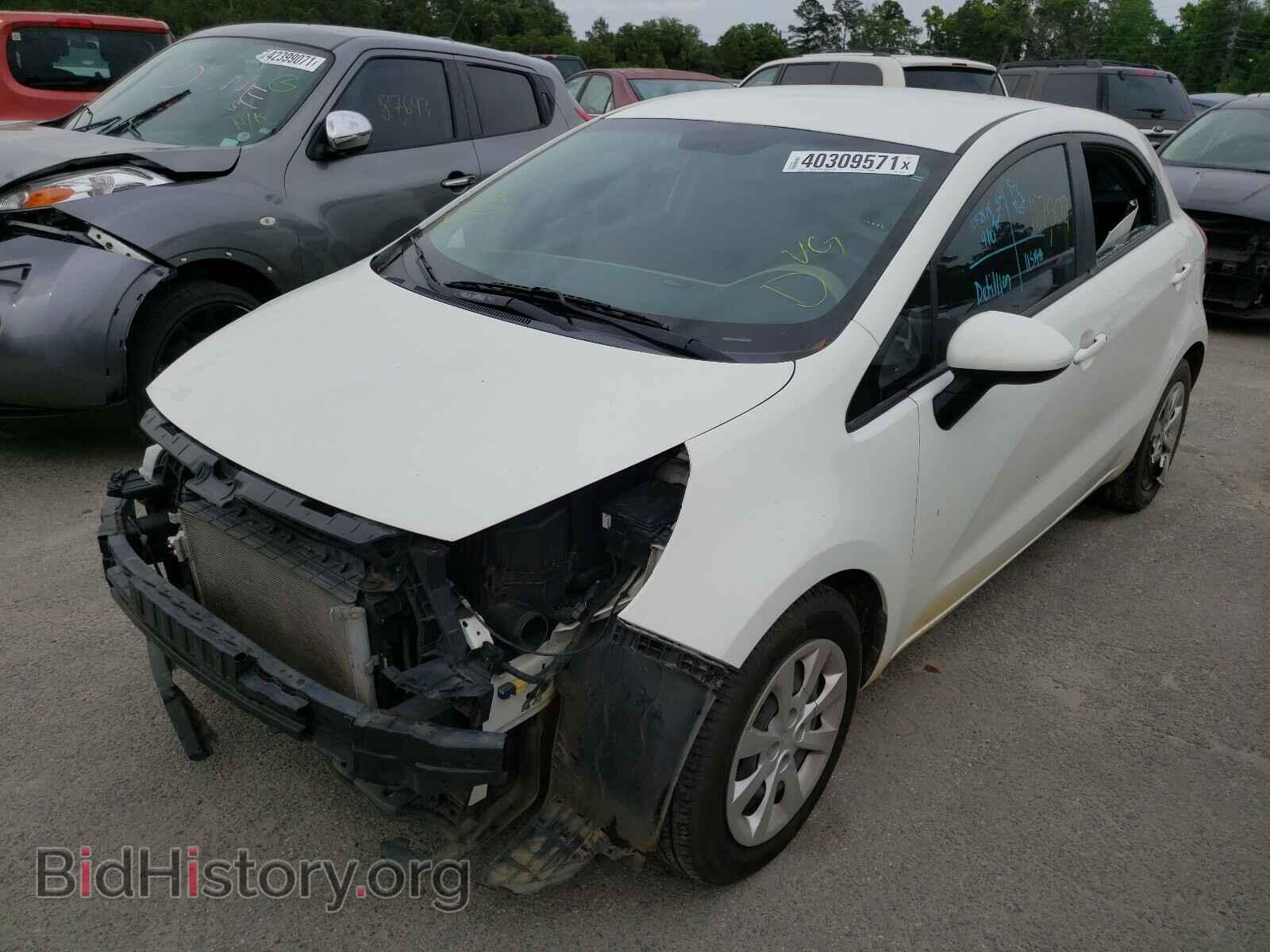 2013 KIA RIO - VIN: KNADM5A38D6110046 - Фото 2