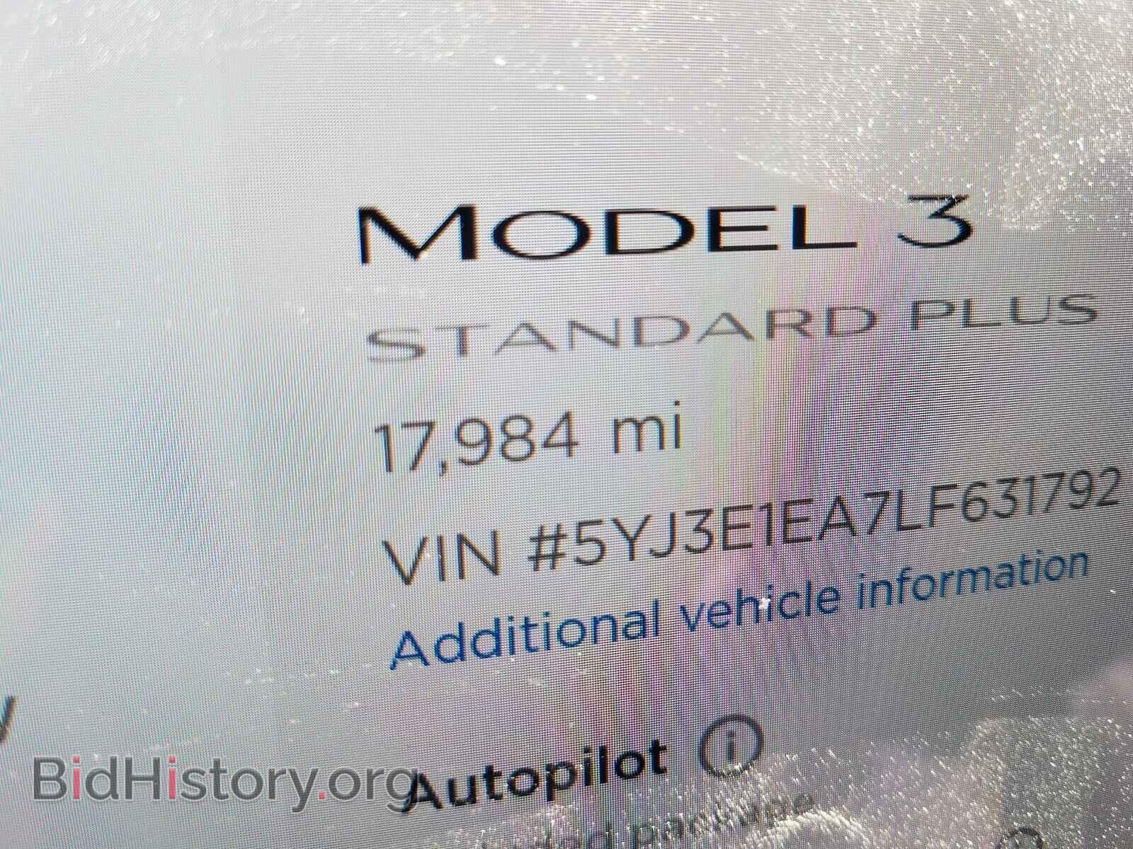 2020 TESLA MODEL 3 - VIN: 5YJ3E1EA7LF631792 - Photo 8