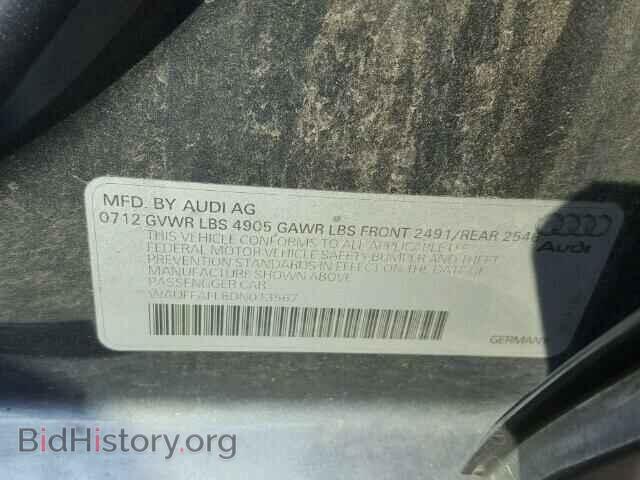 2013 AUDI A4 - VIN: WAUFFAFL8DN013567 - Фото 10