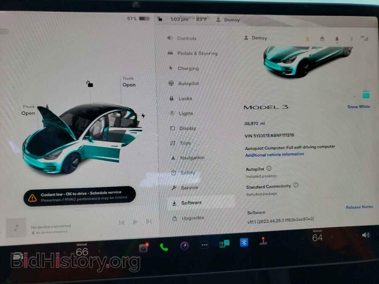 2022 TESLA MODEL 3 - VIN: 5YJ3E1EA8NF111216 - Фото 9