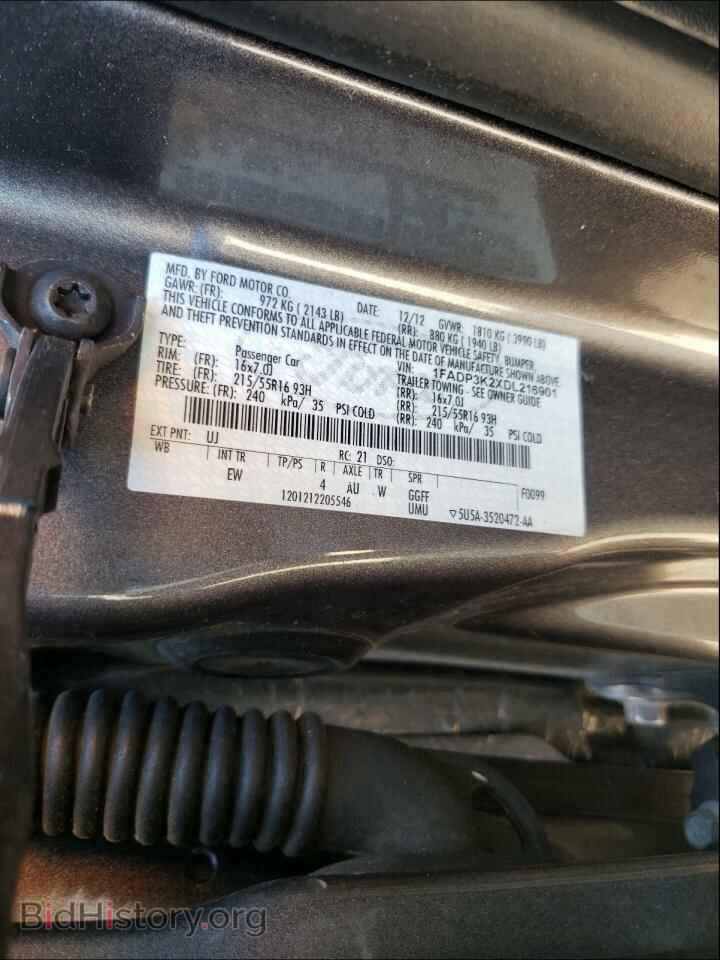 2013 FORD FOCUS - VIN: 1FADP3K2XDL216901 - Фото 10