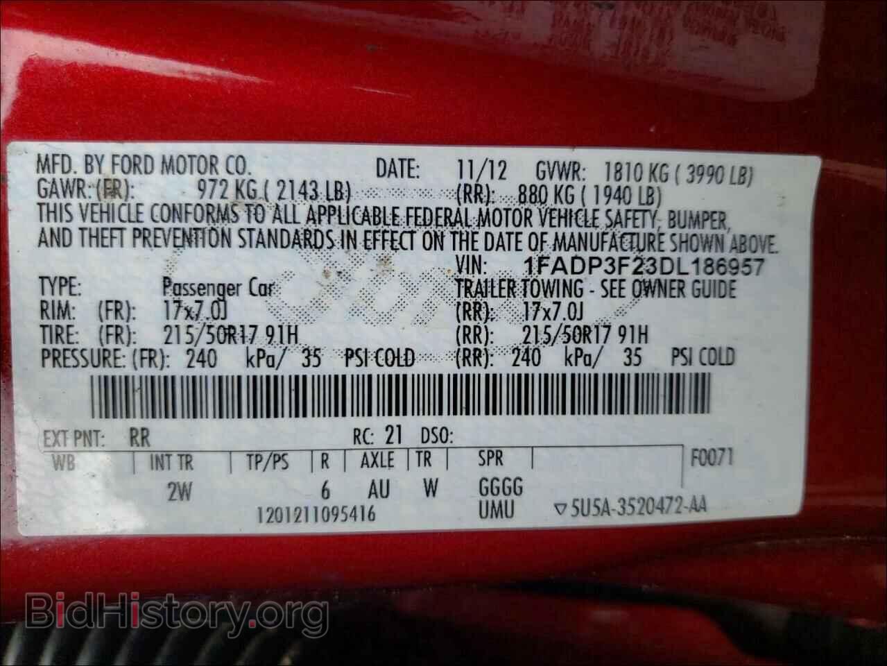 2013 FORD FOCUS - VIN: 1FADP3F23DL186957 - Photo 10
