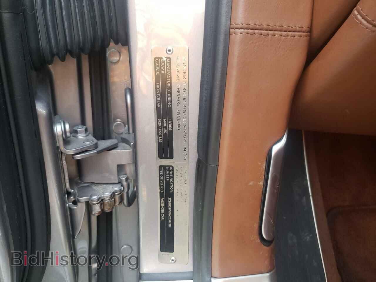 2006 BENTLEY CONTINENTA - VIN: SCBBR53WX6C034128 - Фото 10