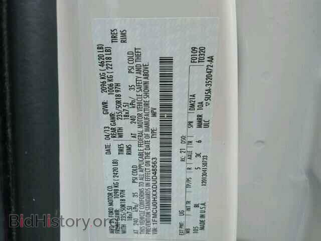 2013 FORD ESCAPE - VIN: 1FMCU0HXXDUD48563 - Photo 10