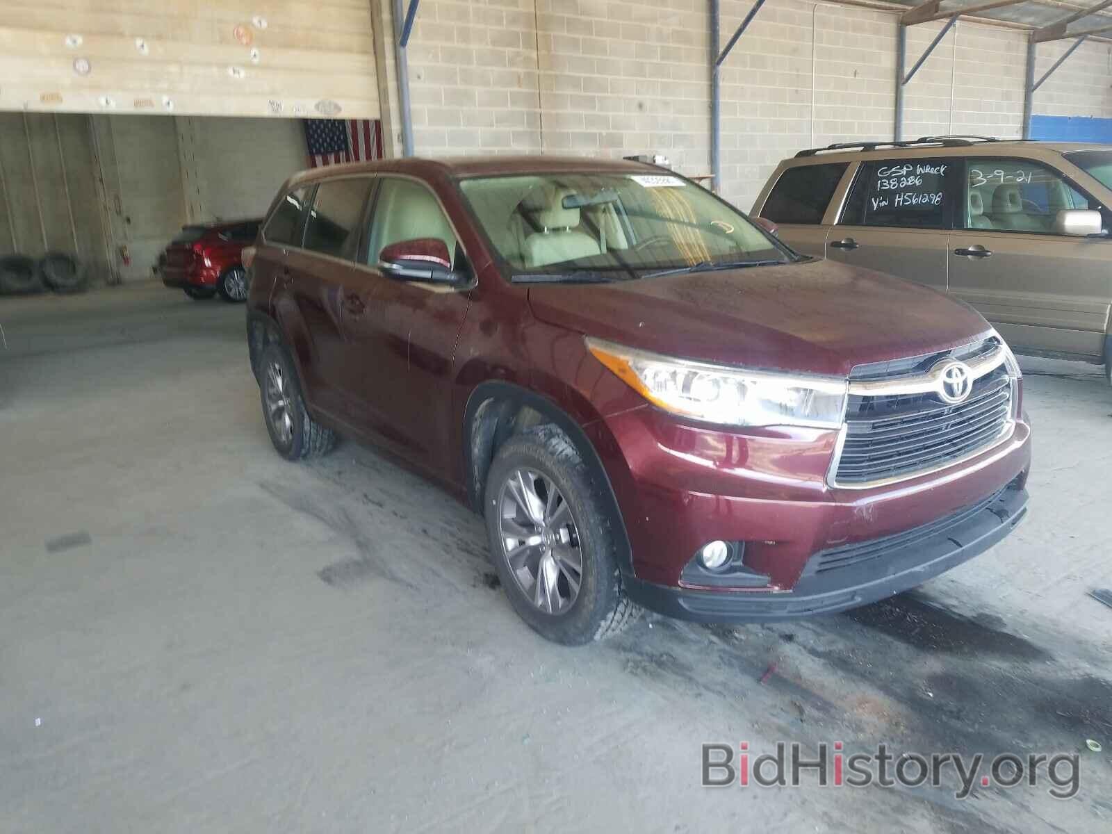 Фотография 5TDZKRFH8FS089132 - TOYOTA HIGHLANDER 2015