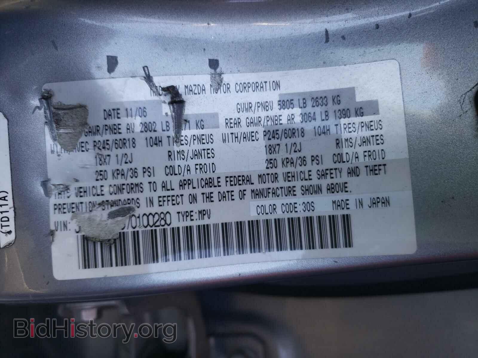 2007 MAZDA CX-9 - VIN: JM3TB28C070100280 - Фото 10