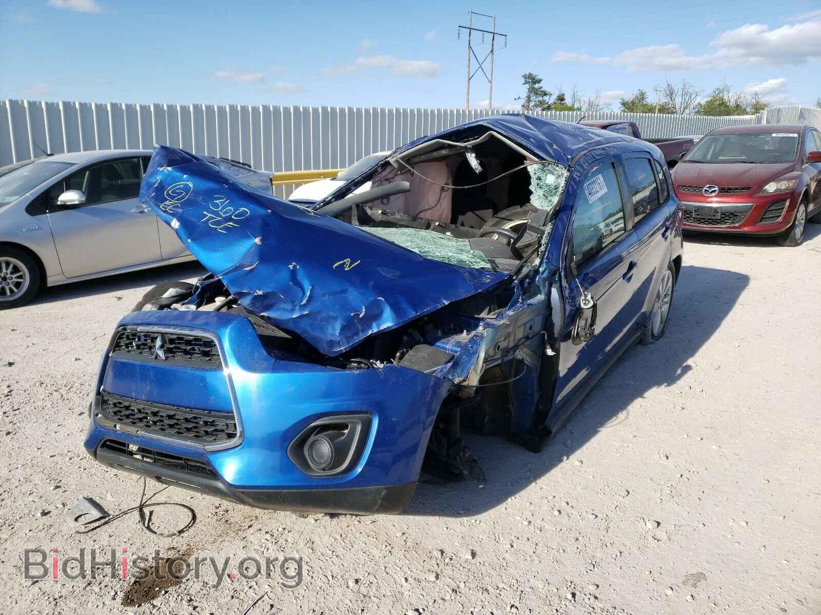2015 MITSUBISHI OUTLANDER - VIN: 4A4AP3AU6FE002701 - Фото 2