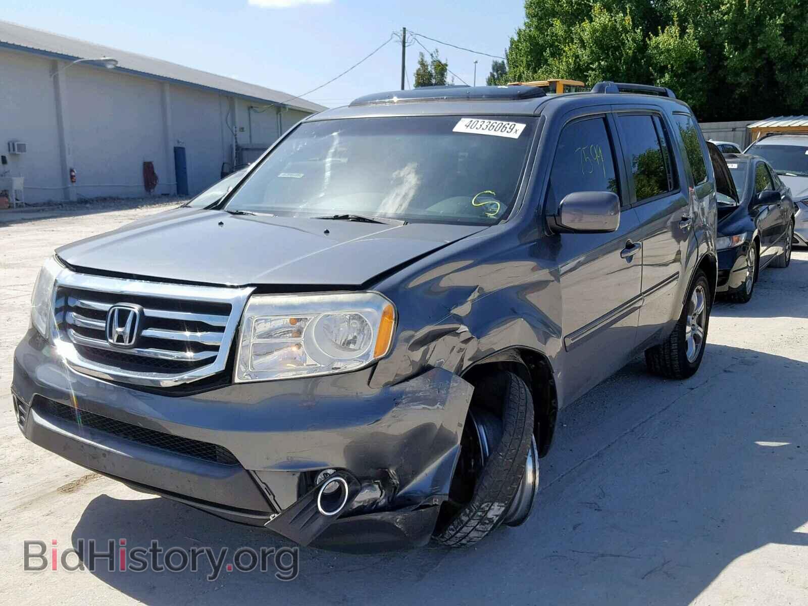 2012 HONDA PILOT EXL - VIN: 5FNYF3H61CB020355 - Фото 2