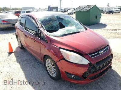 2013 Ford CMAX C-Max SEL, бордовый — VIN 1FADP5BU3DL503347, Copart