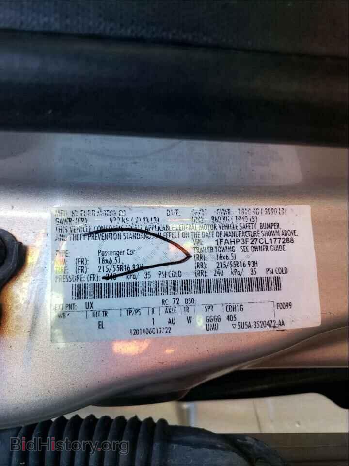 2012 FORD FOCUS - VIN: 1FAHP3F27CL177288 - Photo 10