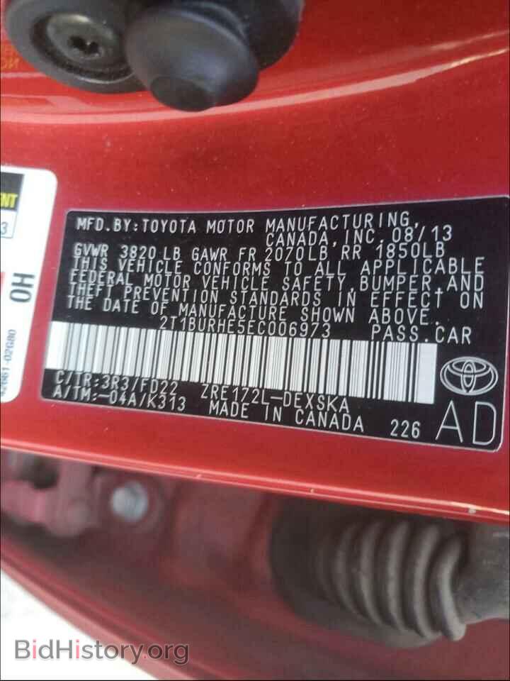 2014 TOYOTA COROLLA - VIN: 2T1BURHE5EC006973 - Photo 10