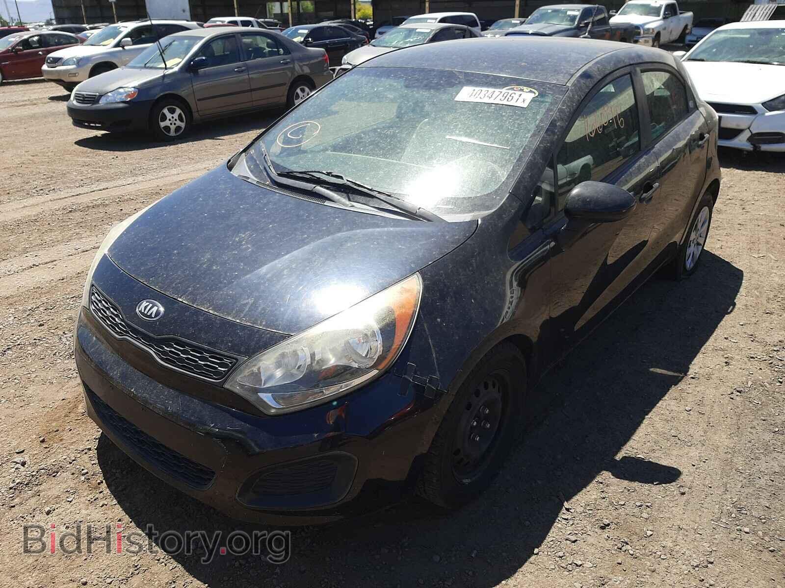 2013 KIA RIO - VIN: KNADM5A37D6138694 - Фото 2