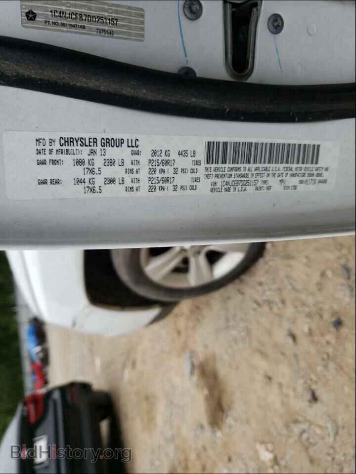 2013 JEEP COMPASS - VIN: 1C4NJCEB7DD251157 - Фото 10