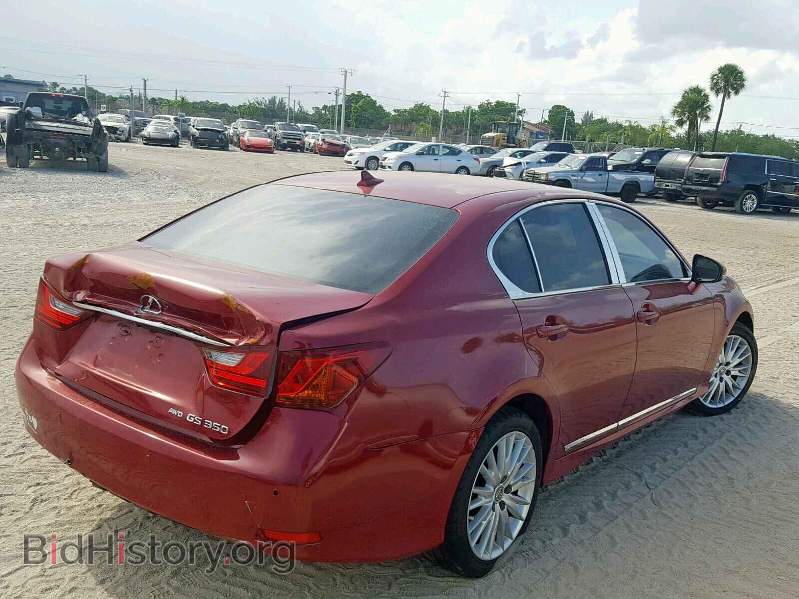 2013 LEXUS GS350 - VIN: JTHCE1BL7D5004940 - Фото 4