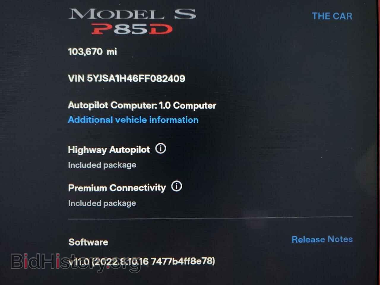 2015 TESLA MODEL S - VIN: 5YJSA1H46FF082409 - Photo 9