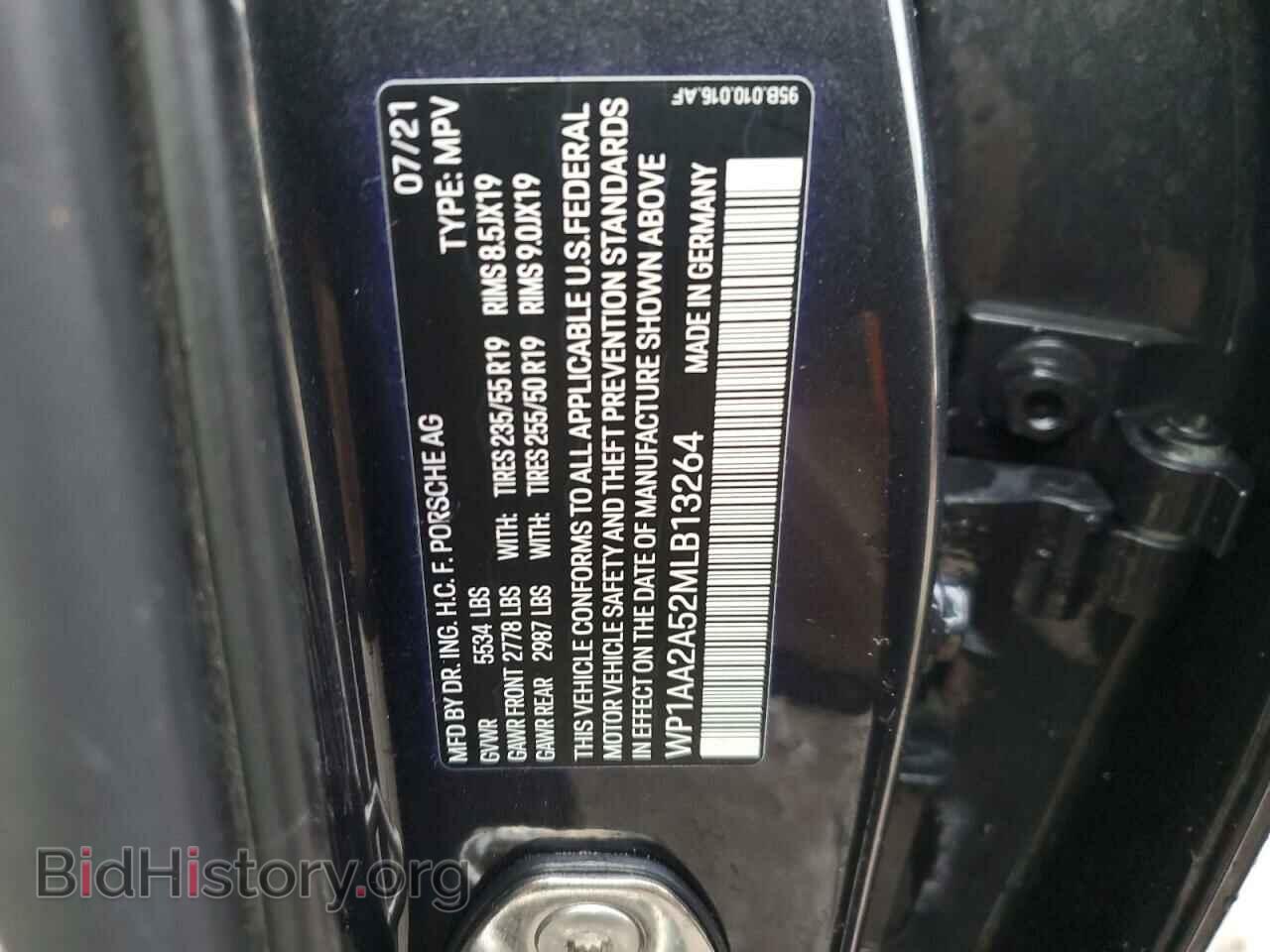 2021 PORSCHE MACAN - VIN: WP1AA2A52MLB13264 - Photo 12