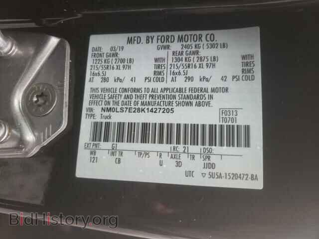 2019 FORD TRANSIT CO - VIN: NM0LS7E28K1427205 - Фото 10