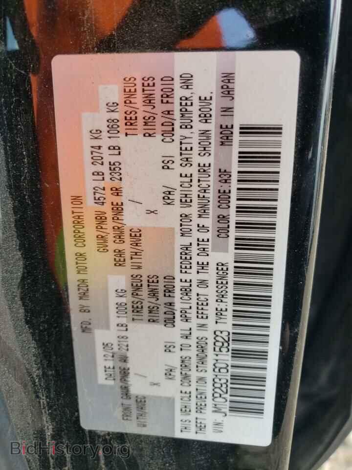 2006 MAZDA 5 - VIN: JM1CR293160115923 - Фото 10