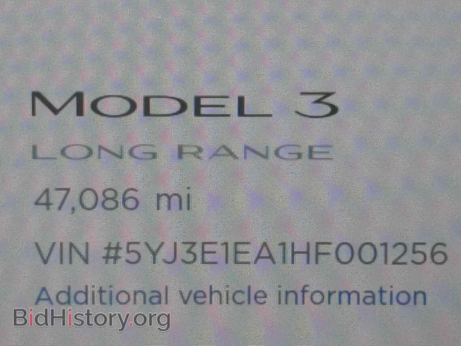 2017 TESLA MODEL 3 - VIN: 5YJ3E1EA1HF001256 - Photo 8