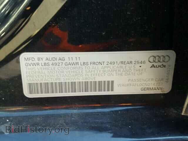 2012 AUDI A4 - VIN: WAUFFAFL0CN014727 - Photo 10