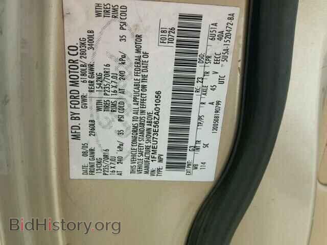 2006 FORD EXPLORER - VIN: 1FMEU73E56ZA01056 - Фото 10