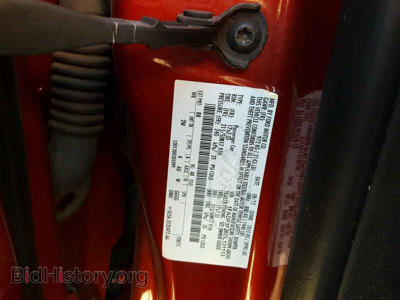 2013 FORD FOCUS - VIN: 1FADP3F26DL131113 - Фото 10
