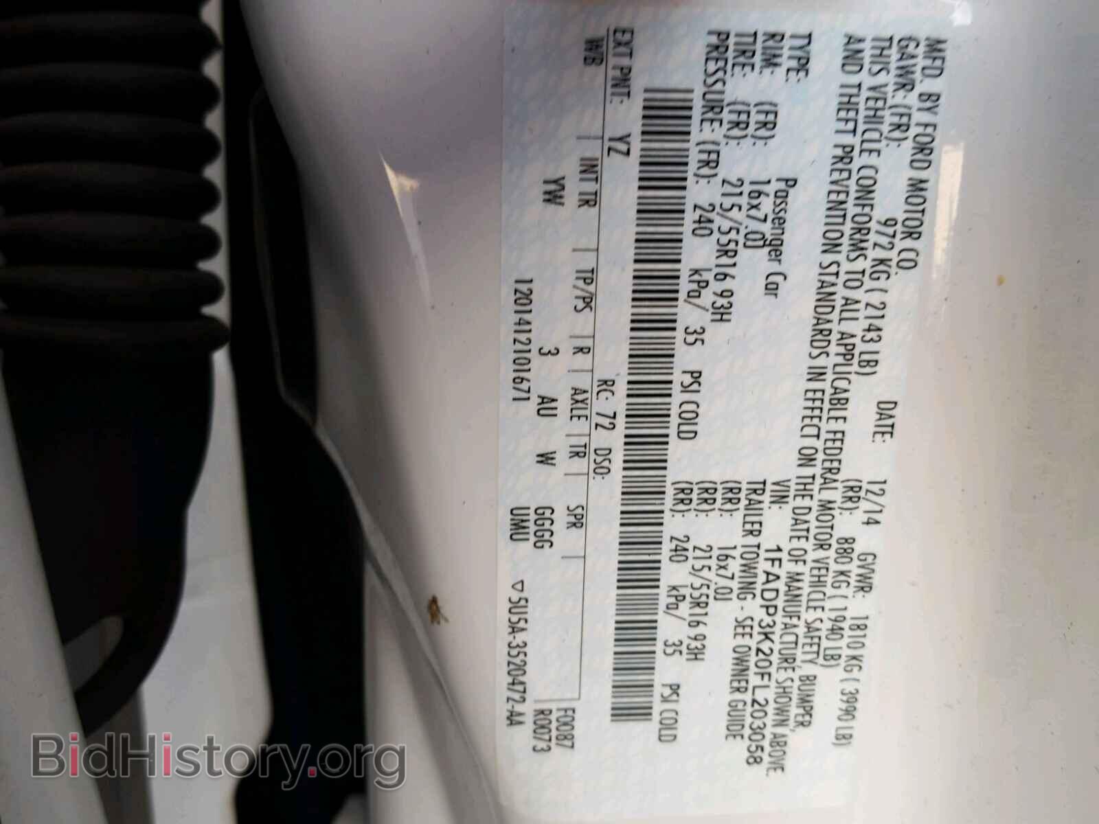 2015 FORD FOCUS - VIN: 1FADP3K20FL203058 - Фото 10