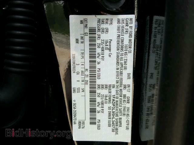 2017 FORD FOCUS - VIN: 1FADP3L95HL345730 - Фото 10