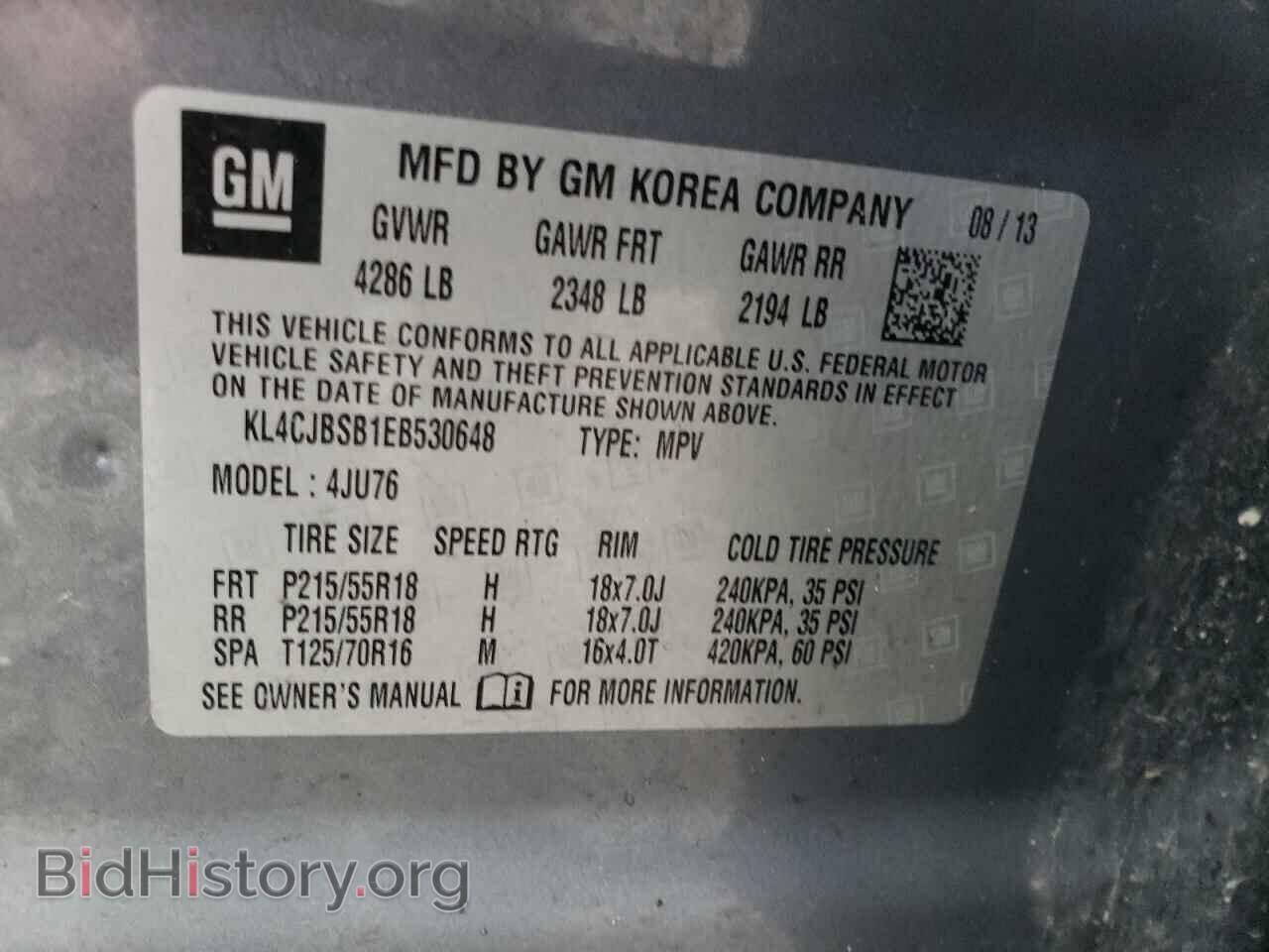 2014 BUICK ENCORE - VIN: KL4CJBSB1EB530648 - Photo 10