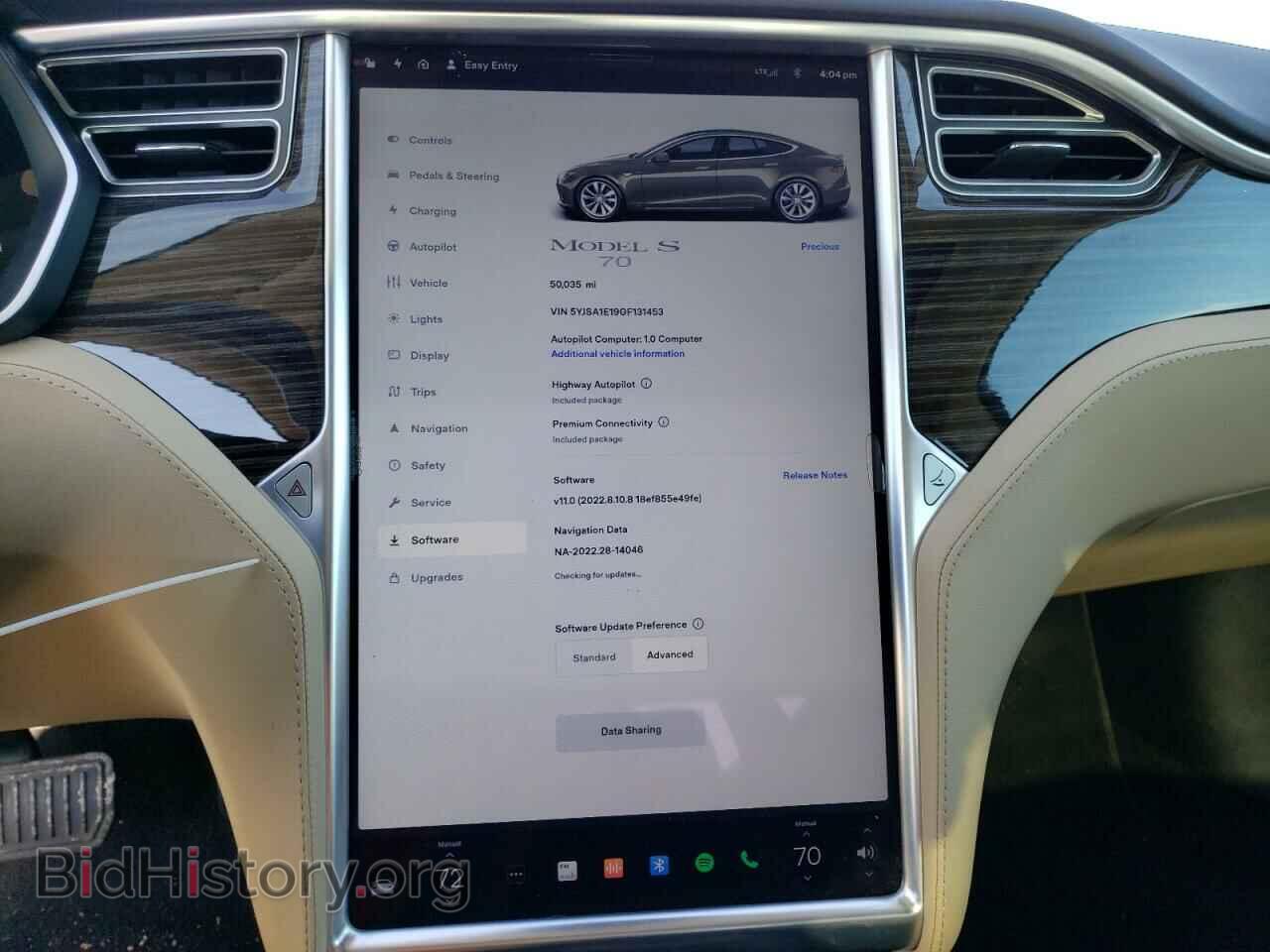 2016 TESLA MODEL S - VIN: 5YJSA1E19GF131453 - Фото 9