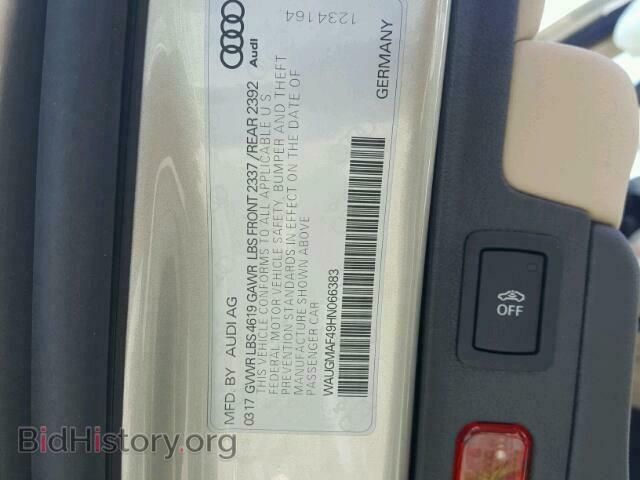 2017 AUDI A4 - VIN: WAUGMAF49HN066383 - Фото 10