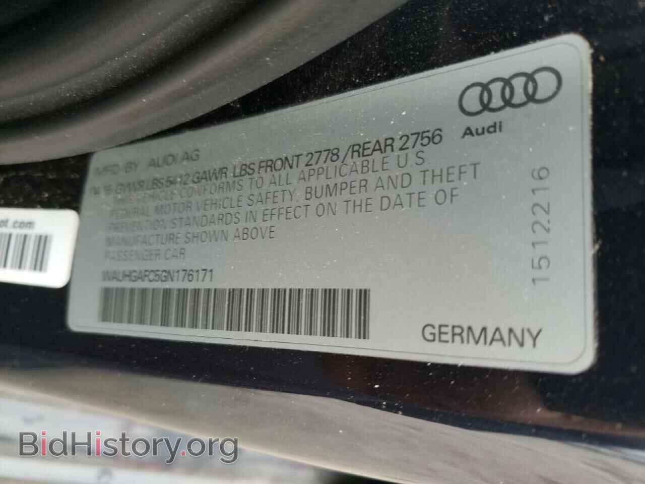 2016 AUDI A6 - VIN: WAUHGAFC5GN176171 - Фото 10