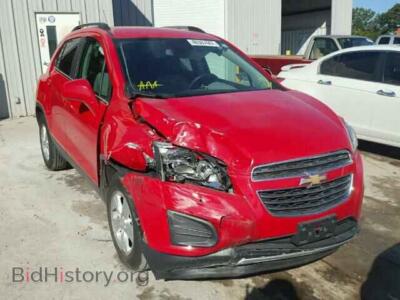 2015 Chevrolet TRAX, красный — VIN 3GNCJLSB2FL242530, Copart