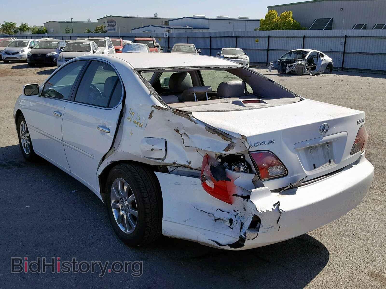 2003 LEXUS ES300 - VIN: JTHBF30G630109992 - Фото 3