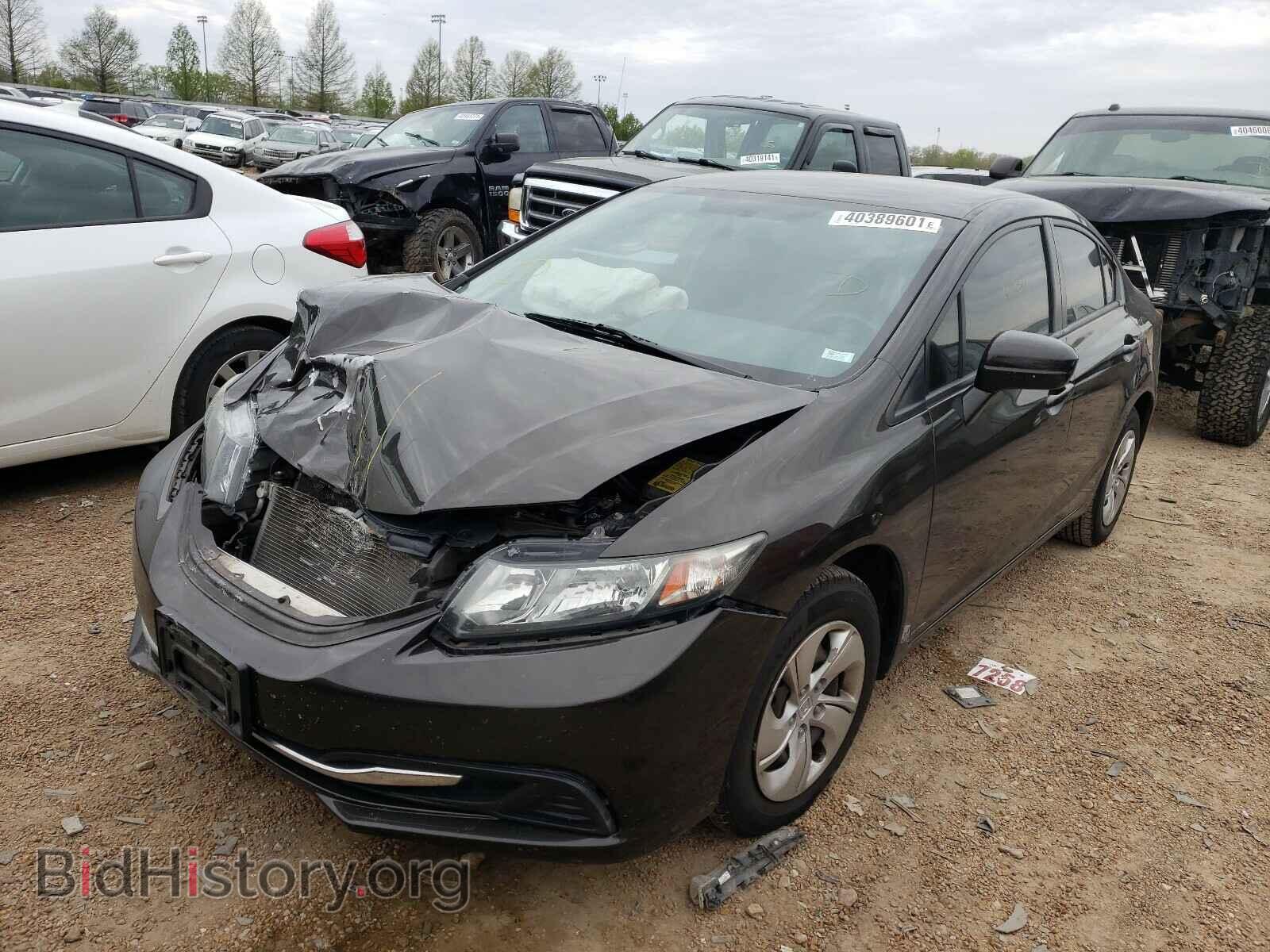 2014 HONDA CIVIC - VIN: 2HGFB2F55EH529824 - Фото 2
