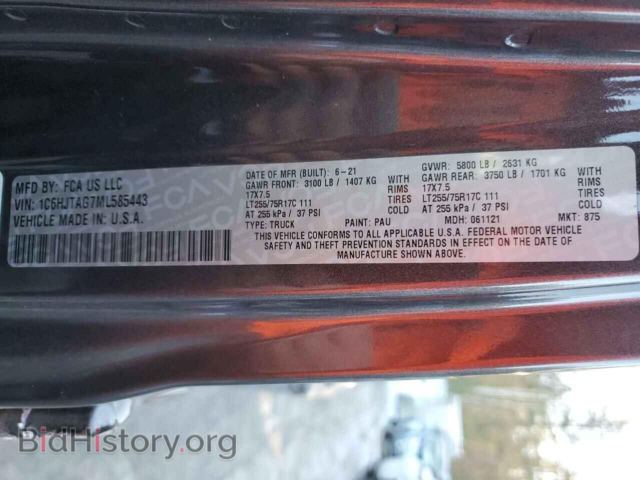 2021 JEEP GLADIATOR - VIN: 1C6HJTAG7ML585443 - Photo 12