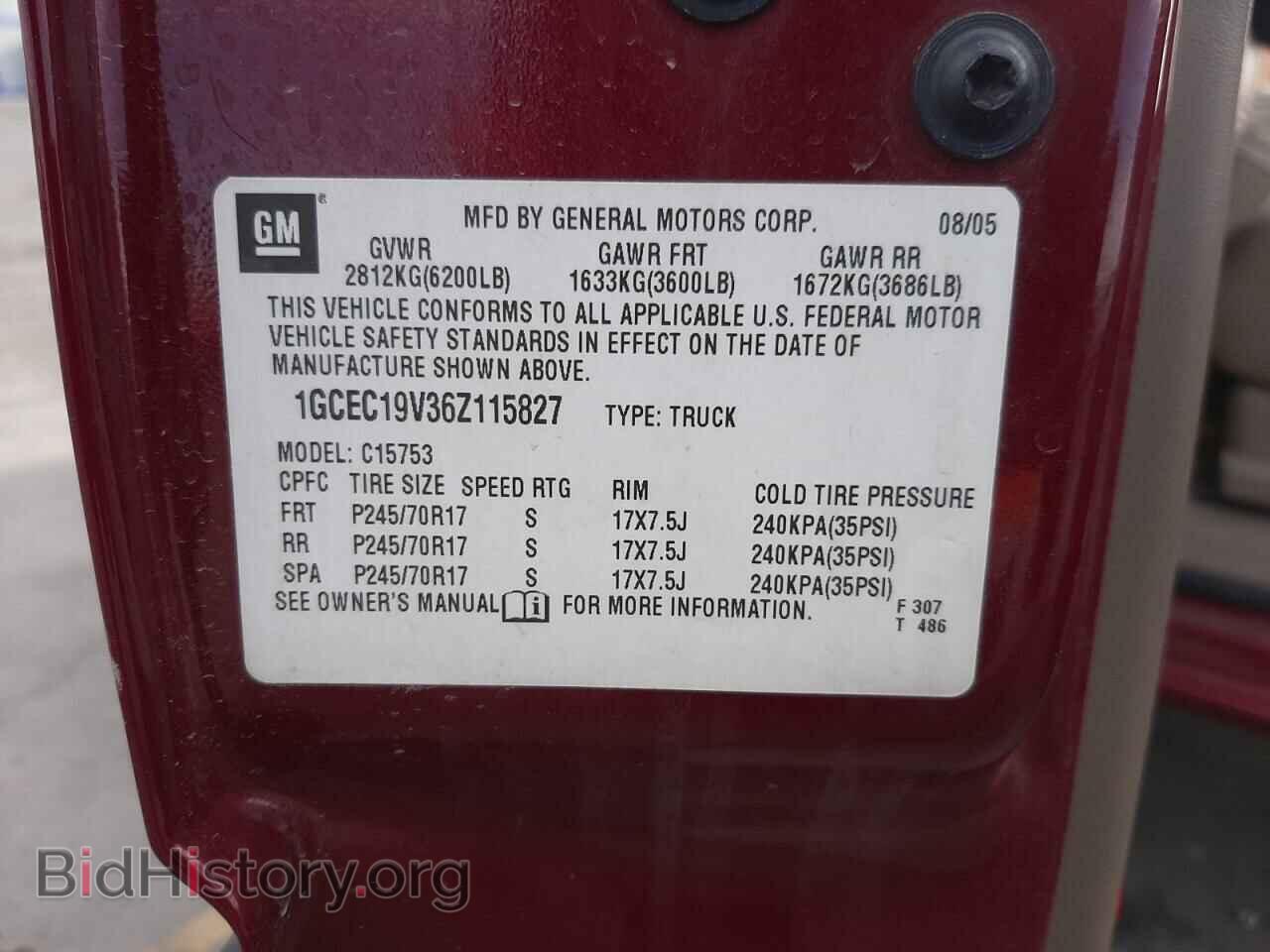 2006 CHEVROLET SILVERADO - VIN: 1GCEC19V36Z115827 - Фото 10