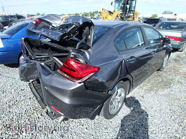 2013 HONDA CIVIC - VIN: 19XFB2F53DE063156 - Фото 4