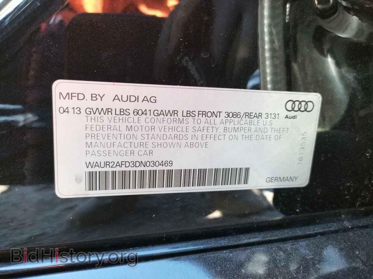 2013 AUDI A8 - VIN: WAUR2AFD3DN030469 - Фото 10