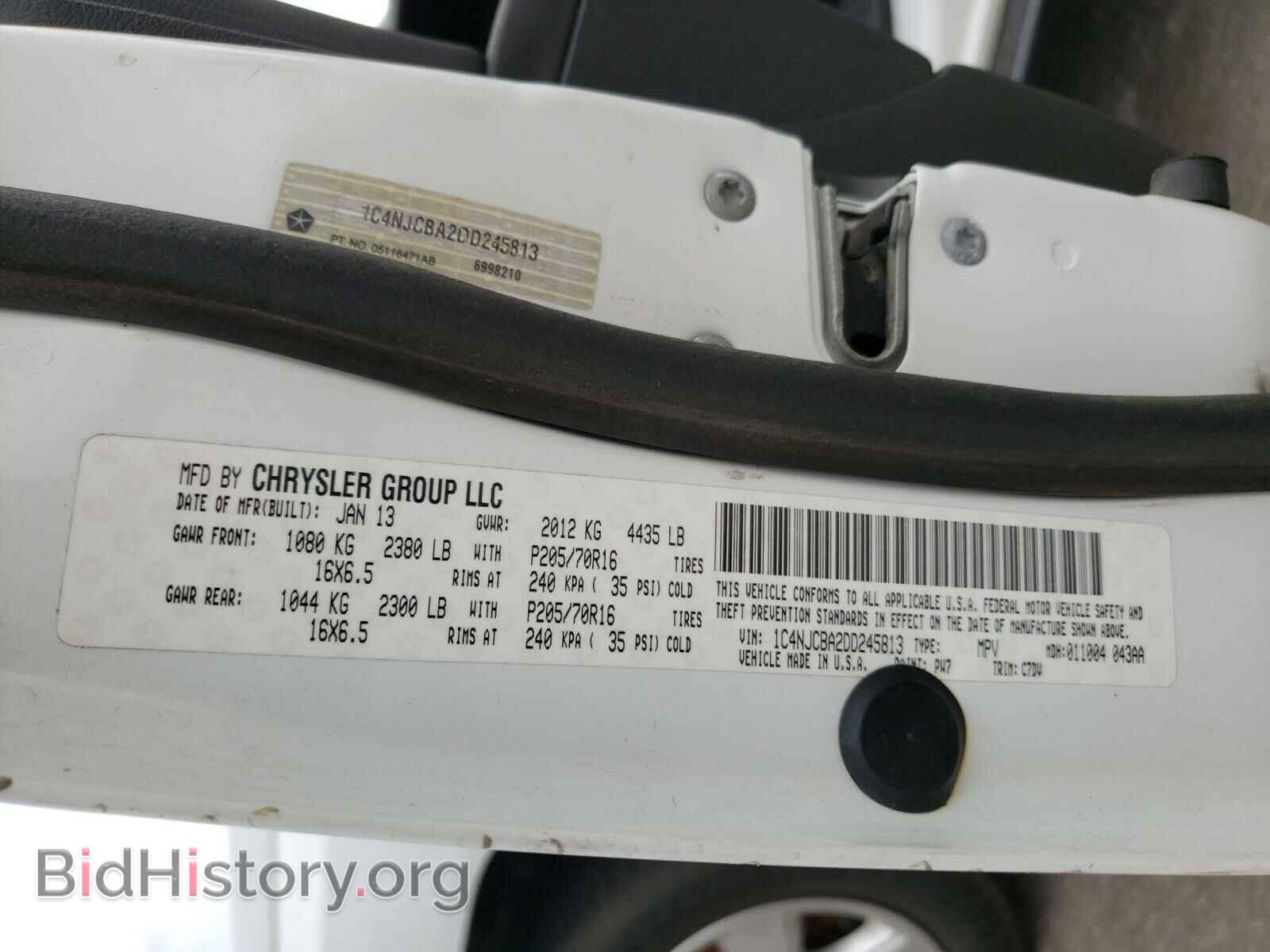 2013 JEEP COMPASS - VIN: 1C4NJCBA2DD245813 - Photo 10