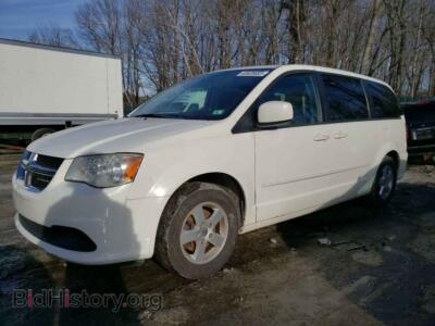 2011 Dodge CARAVAN Grand Cara, white — VIN 2D4RN3DG9BR719387, Copart