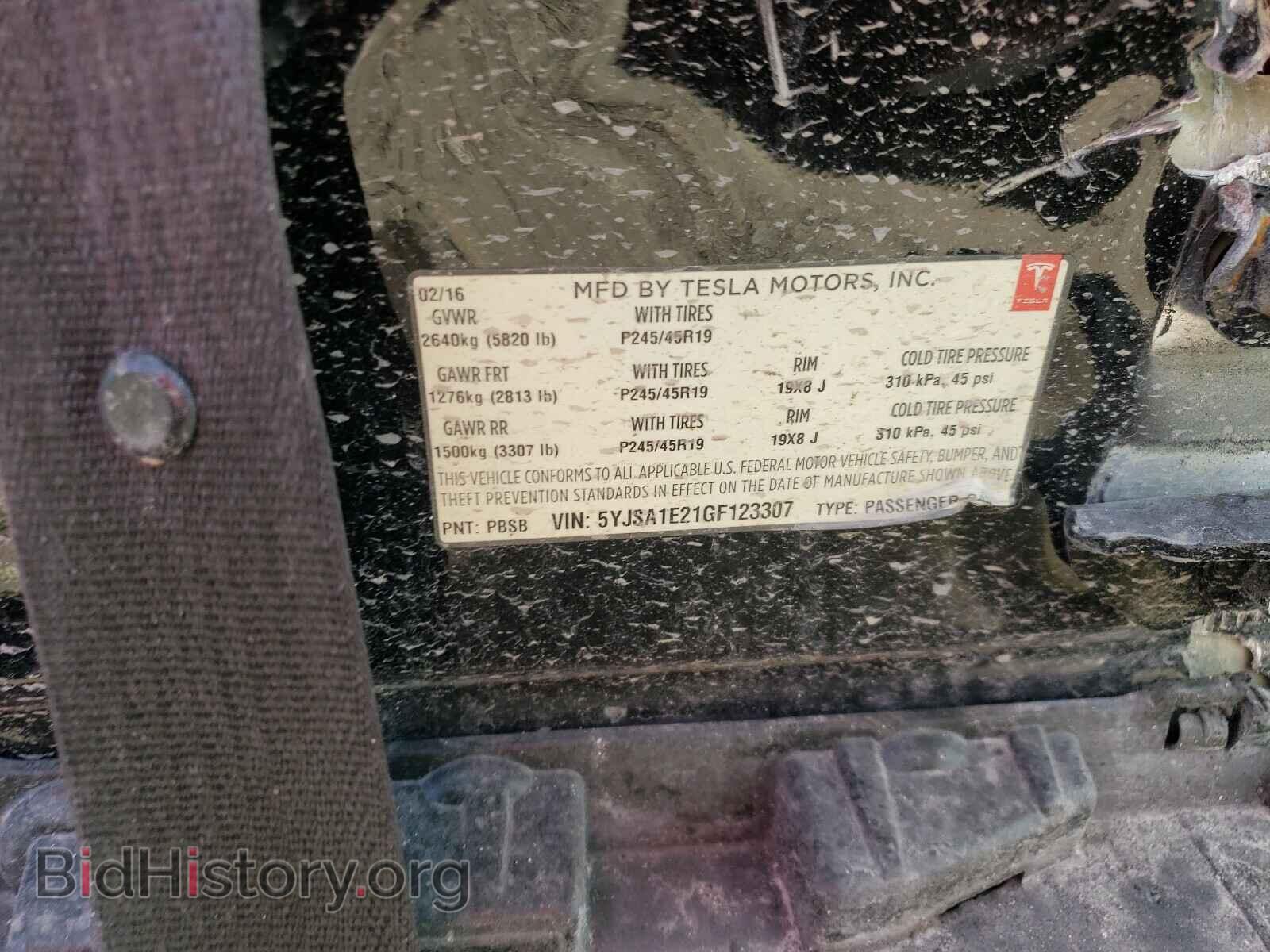 2016 TESLA MODEL S - VIN: 5YJSA1E21GF123307 - Photo 10