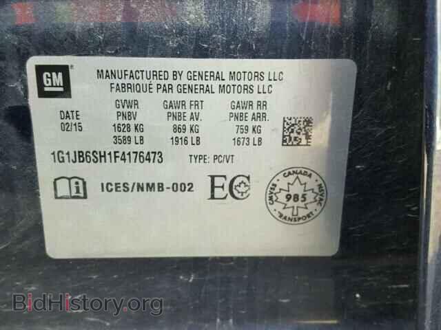 2015 CHEVROLET SONIC - VIN: 1G1JB6SH1F4176473 - Фото 10