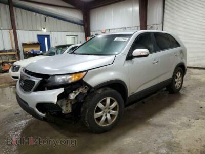 2012 Kia SORENTO Base, серебристый — VIN 5XYKTCA66CG270191, Copart